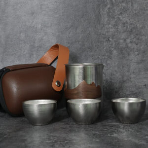 Portable Titanium Tea Set